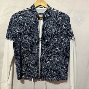 Beate Heymann Street Couture, Elegant Floral Bomber Jacket, Size US10, #489